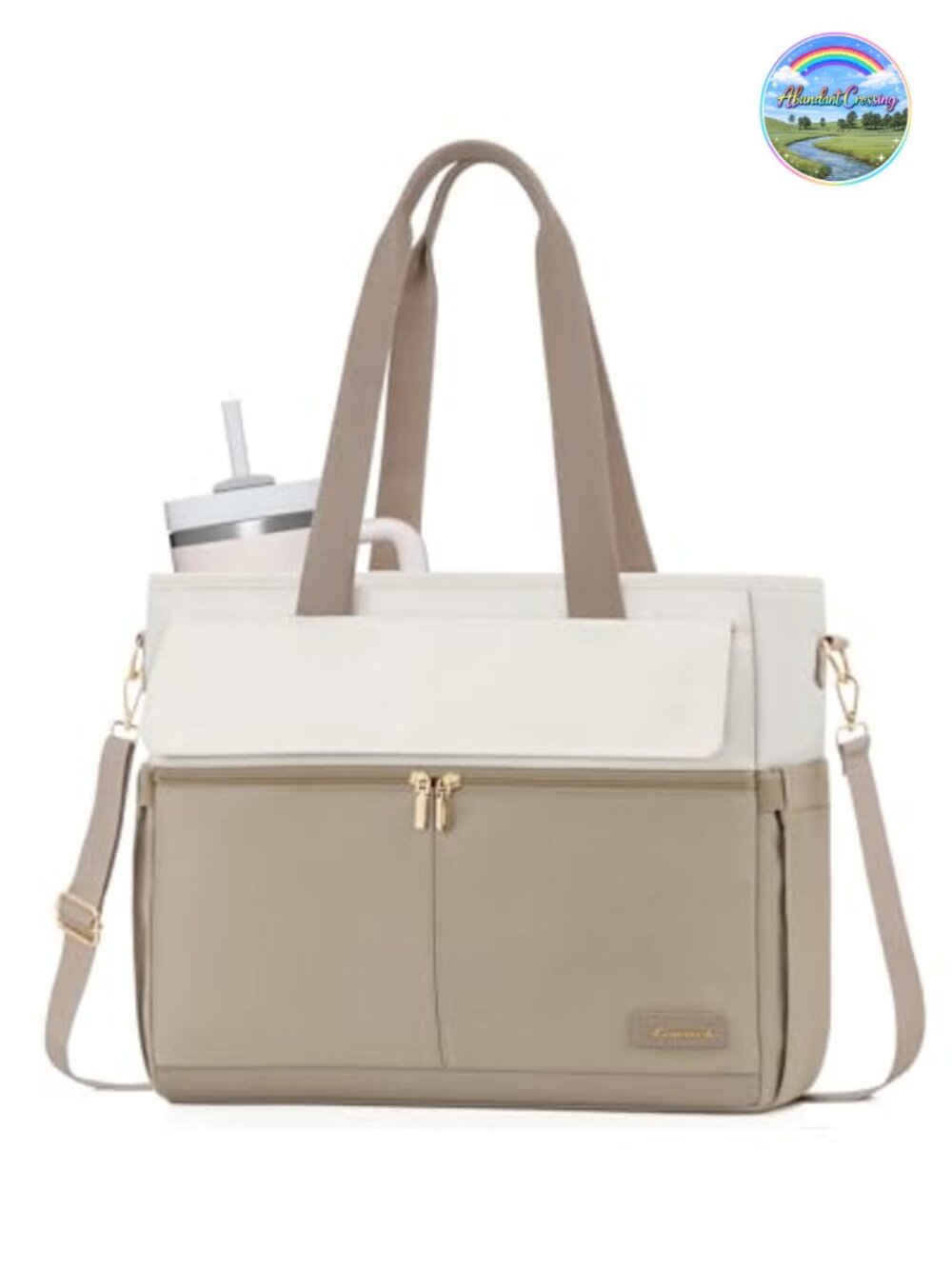 Laptop Bag Fits 15.6 Inch Water Resistant Polyester Tote Work Travel